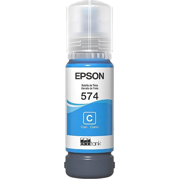 Garrafa de Tinta Epson T574220 - Ciano 70mL