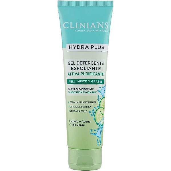 Gel de Limpeza Facial Clinians Hydra Plus Exfoliante - 150mL