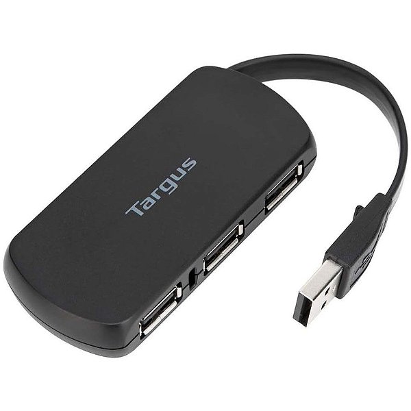 Hub Targus ACH114US USB 4 em 1 - Preto