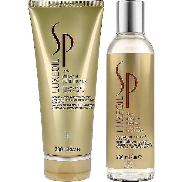 Kit Wella SP Luxe Oil Keratin Shampoo 200mL + Condicionador 200mL