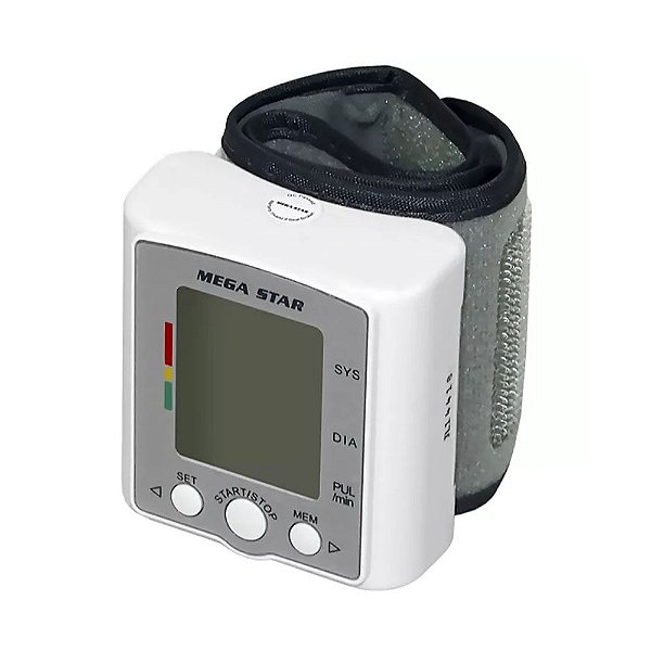 Medidor de Pressão Digital Mega Star HT520 - Branco/Cinza