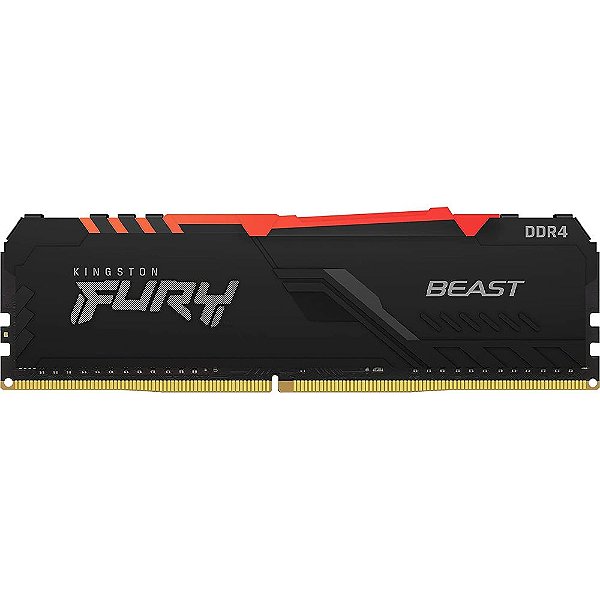Memória RAM DDR4 Kingston Fury Beast RGB - Preto