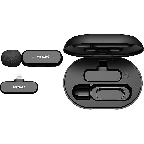 Microfone Sem fio Satellite A-MK152 Lightning para iPhone - Preto
