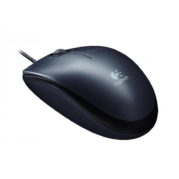 Mouse Logitech M90 Óptico - Cinza