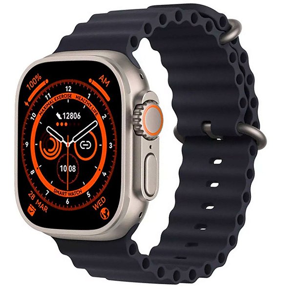 Relógio Smartwatch Blulory Glifo 9 Ultra - Black