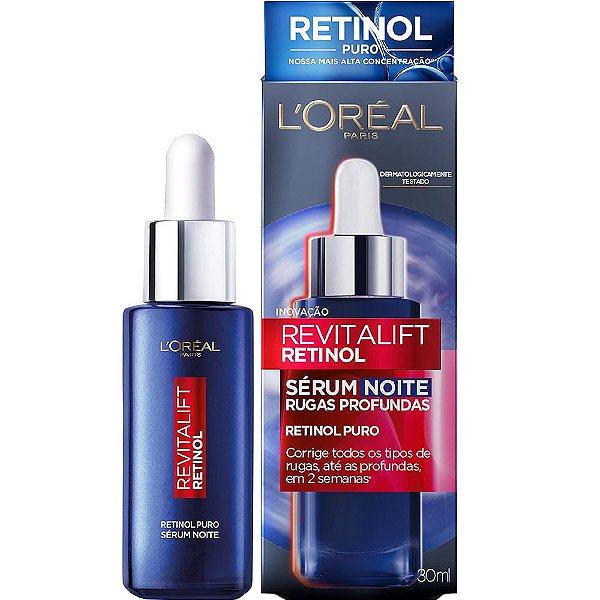 Sérum Noturno L’Oréal Paris Revitalift Laser Retinol Puro - 30mL