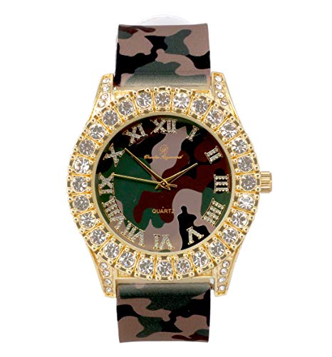 Relógio Masculino Charles Raymond ST10327 RN Single (ST10357 Gold Camo)