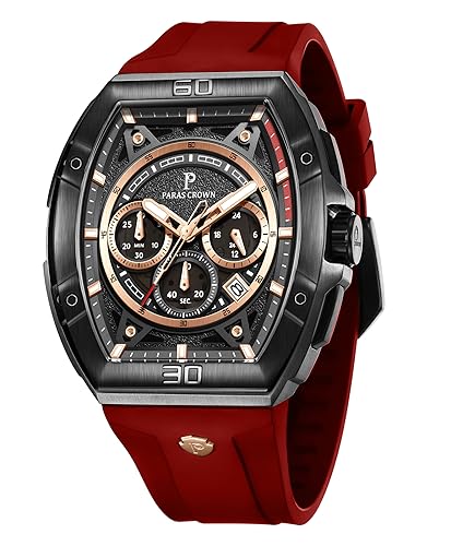 Relógio Masculino PC PARAS CROWN PC-6002-Red