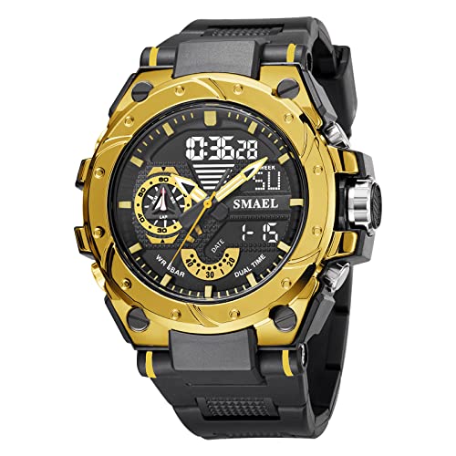 Relógio Masculino SMAEL SMAEL-8060 Black Gold