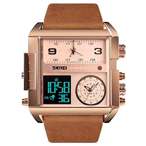 Relógio Masculino SKMEI SKMEI-1391-Rose Gold Brown-F