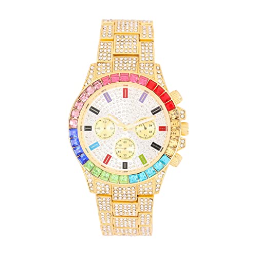 Relógio Masculino Charles Raymond ST10327 RN Single (ST10401 Gld Rainbow)