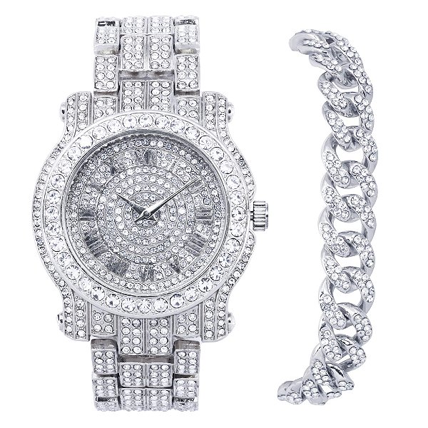 Relógio Masculino Techno Pave WBR-7341-Silver-121-BS