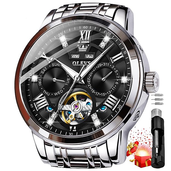 Relógio Masculino OLEVS TJ-S-G6701GB-BH