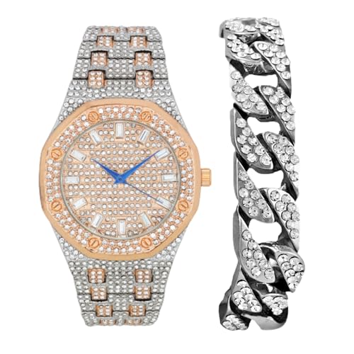 Relógio Masculino Charles Raymond ST10528 TT SLV Rose-GLD -C
