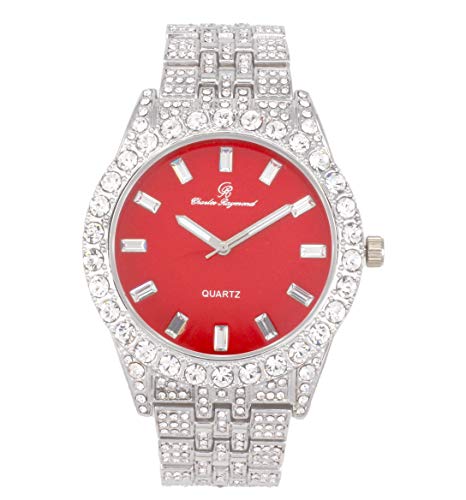 Relógio Masculino Charles Raymond ST10226B (Silver Bright Red Single)