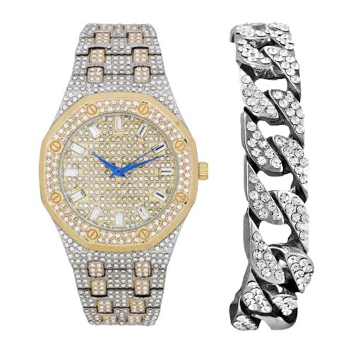 Relógio Masculino Charles Raymond ST10528 TT SLV GLD -C