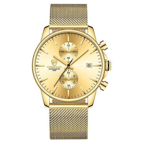 Relógio Masculino GOLDEN HOUR CH-1604S-G-G-G