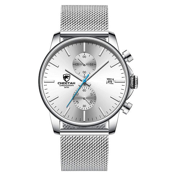 Relógio Masculino GOLDEN HOUR CH-1604S-S-W