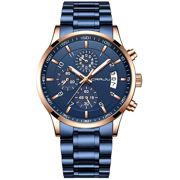 Relógio Masculino CRRJU CJ2214BE-BE