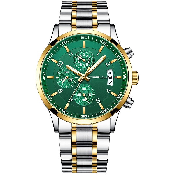 Relógio Masculino CRRJU CJ2214SL-G-GR