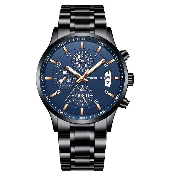 Relógio Masculino CRRJU CJ2214BK-RS