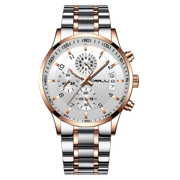 Relógio Masculino CRRJU CJ2214SL-RS-W