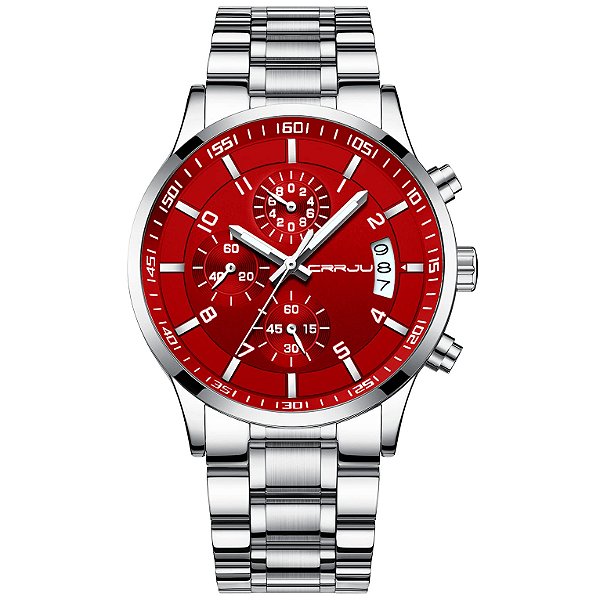 Relógio Masculino CRRJU CJ2214SL-RED