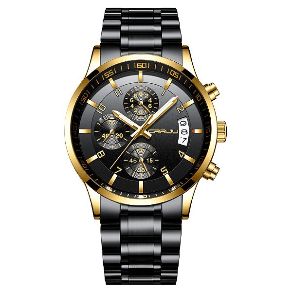 Relógio Masculino CRRJU CJ2214B-G-BK