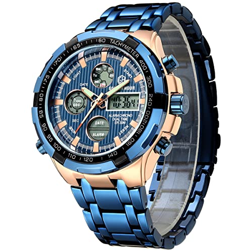 Relógio Masculino GOLDEN HOUR GH-108-RG-BE
