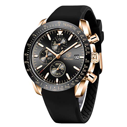 Relógio Masculino BY BENYAR BY-5140-Gold Black