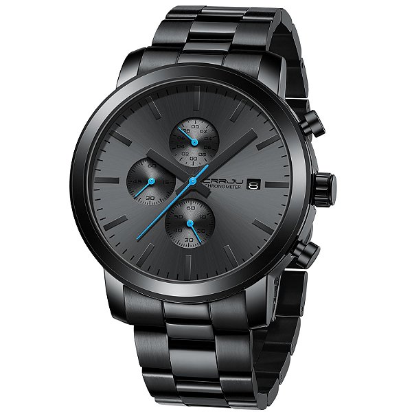Relógio Masculino CRRJU CJ2305RS-BK