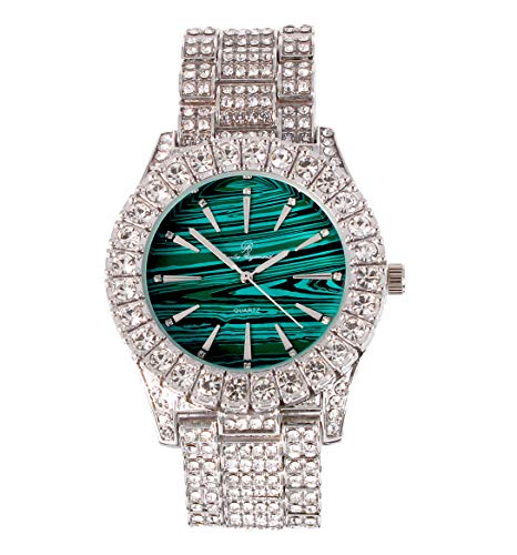 Relógio Masculino Charles Raymond ST10327 RN (ST10236 Marble Green Silver)
