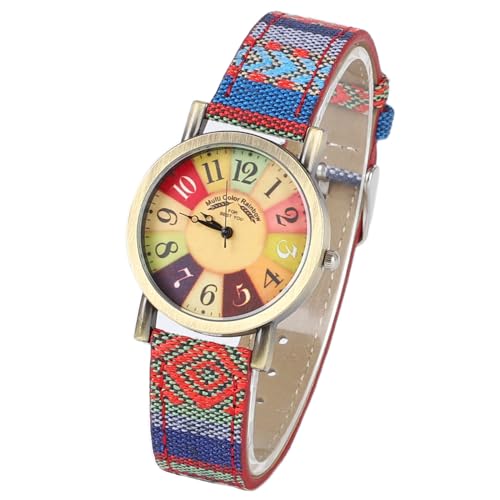 Relógio Masculino LUKYBIRDS Multi Color Rainbow Pattern Watches