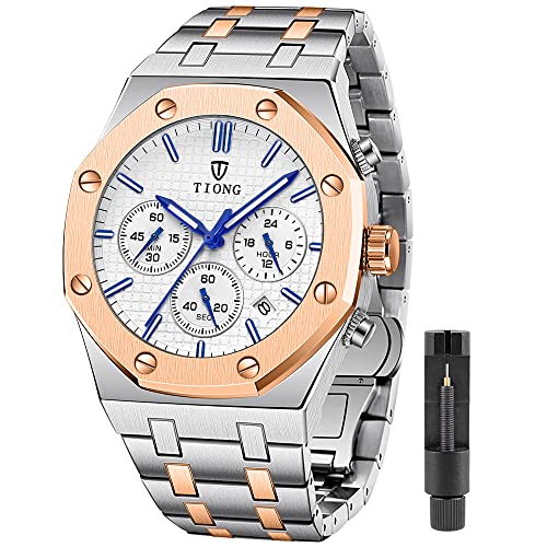 Relógio Masculino Tiong CHX01-Rose white