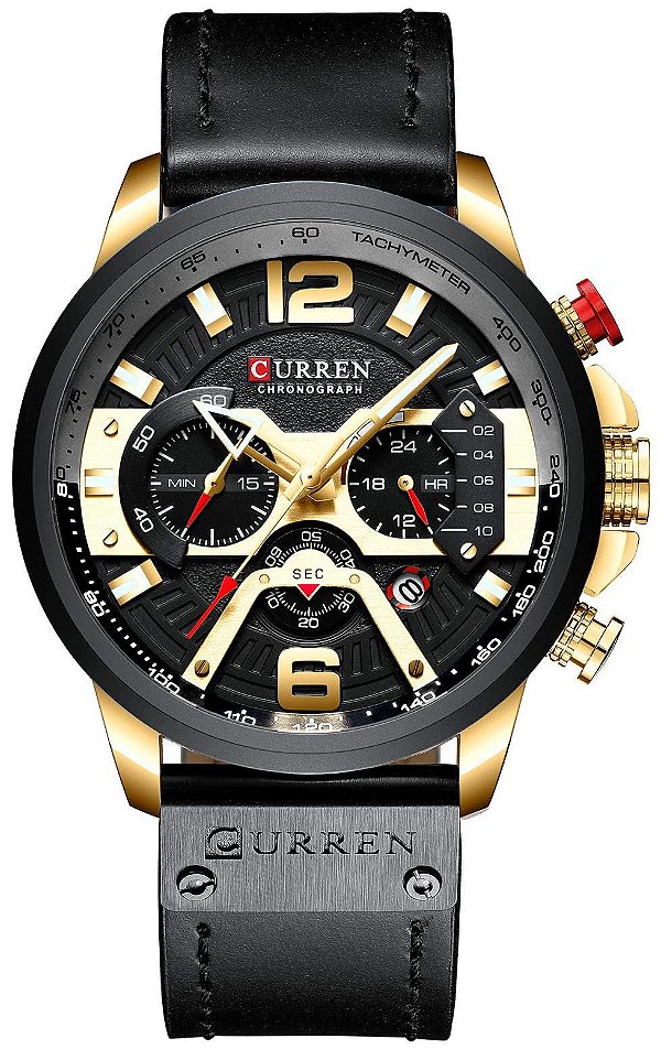 Relógio Masculino FANMIS CR 8329 Gold Black