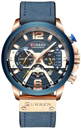 Relógio Masculino FANMIS CR 8329 Rose gold Blue