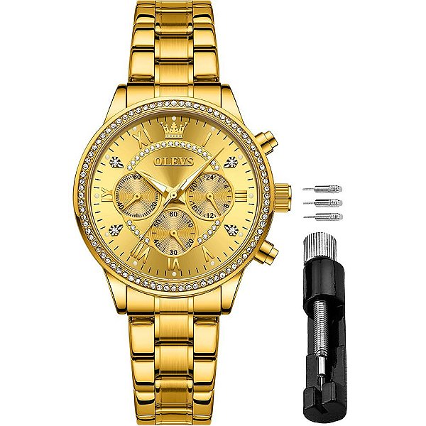 Relógio Feminino OLEVS CT-O-L715GG-GG