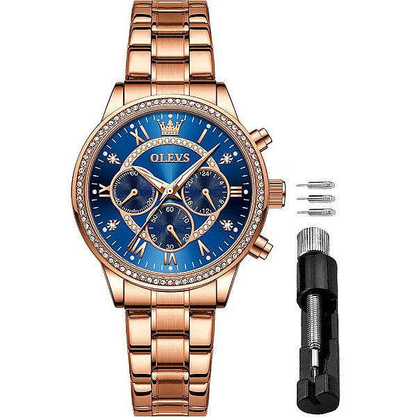 Relógio Feminino OLEVS CT-O-L715GM-ML