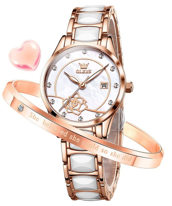 Relógio Feminino OLEVS OW-L3606-MB