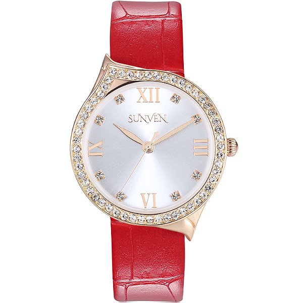 Relógio Feminino SUNVEN L6802-Red
