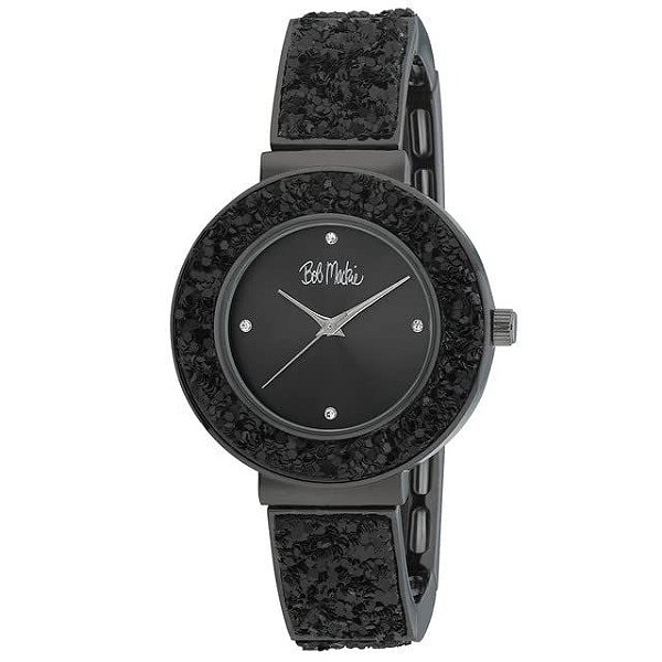 Relógio Feminino Bob Mackie BM4009BK