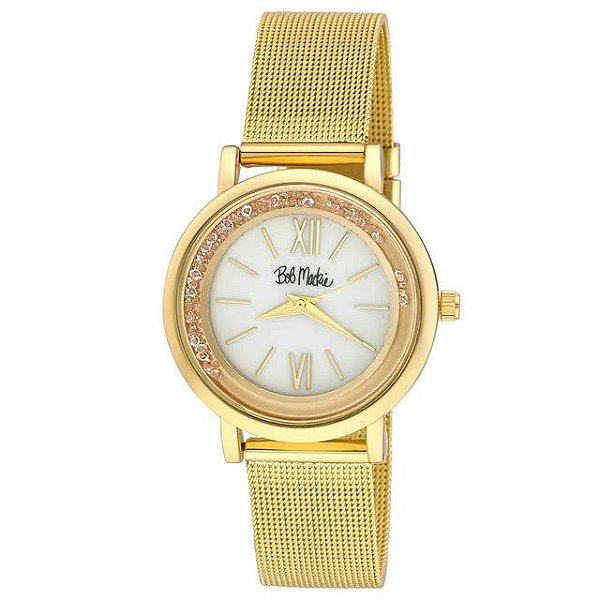 Relógio Feminino Bob Mackie BM4015YG
