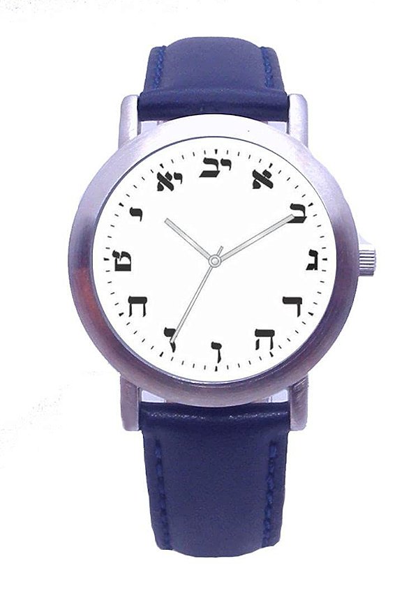Relógio Feminino Hebrew Time BYO-1209-HEB-W-B