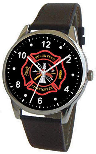 Relógio Feminino Military Time Volunteer Firefighter-strap