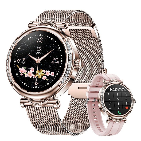 Relógio Feminino Getfitsoo DW23Pro smartwatch for women gold