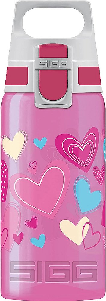 Squeeze SIGG - Garrafa de Água Infantil para Escola, Esportes - VIVA ONE - Feita na Alemanha - Segura para Lava-louças - Bebidas Gaseificadas - 17 Oz