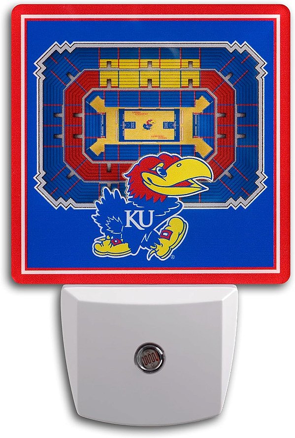 Luminária Noturna StadiumView NCAA Kansas Jayhawks da YouTheFan