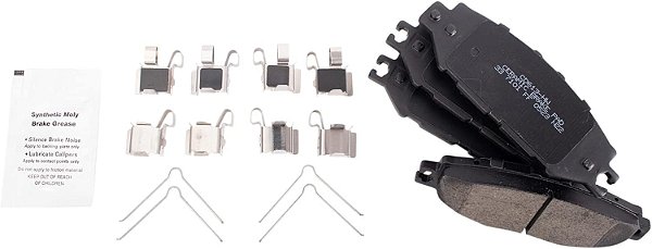 Conjunto de pastilhas de freio traseiras de cerâmica TRQ compatível com Lexus LS400