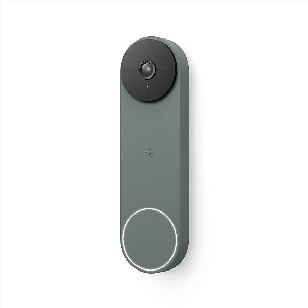 Campainha Google Nest (Bateria) - Campainha de Vídeo Sem Fio - Campainha de Vídeo 720p - Ivy, 1 unidade (pacote com 1)
