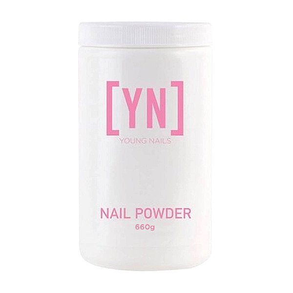 Pó de Acrílico para Cobertura de Unhas da Young Nails - Pó de Acrílico Autonivelante, Transparente Nude Rosa Branco para Extensão de Unhas, Grau Profissional, Adesão Superior, Cor - XXX Rosa 660